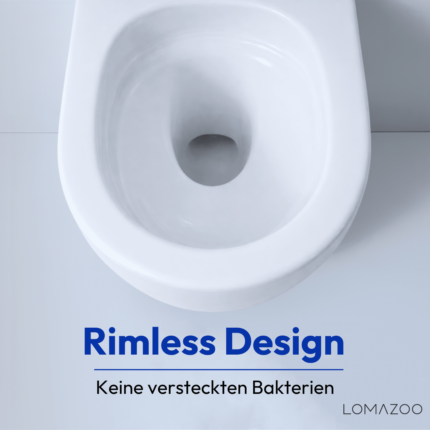 Hangtoilet met Inbouwreservoir - Rond Wit - Drukplaat Vierkant Chroom - Linea - lomazoo.com