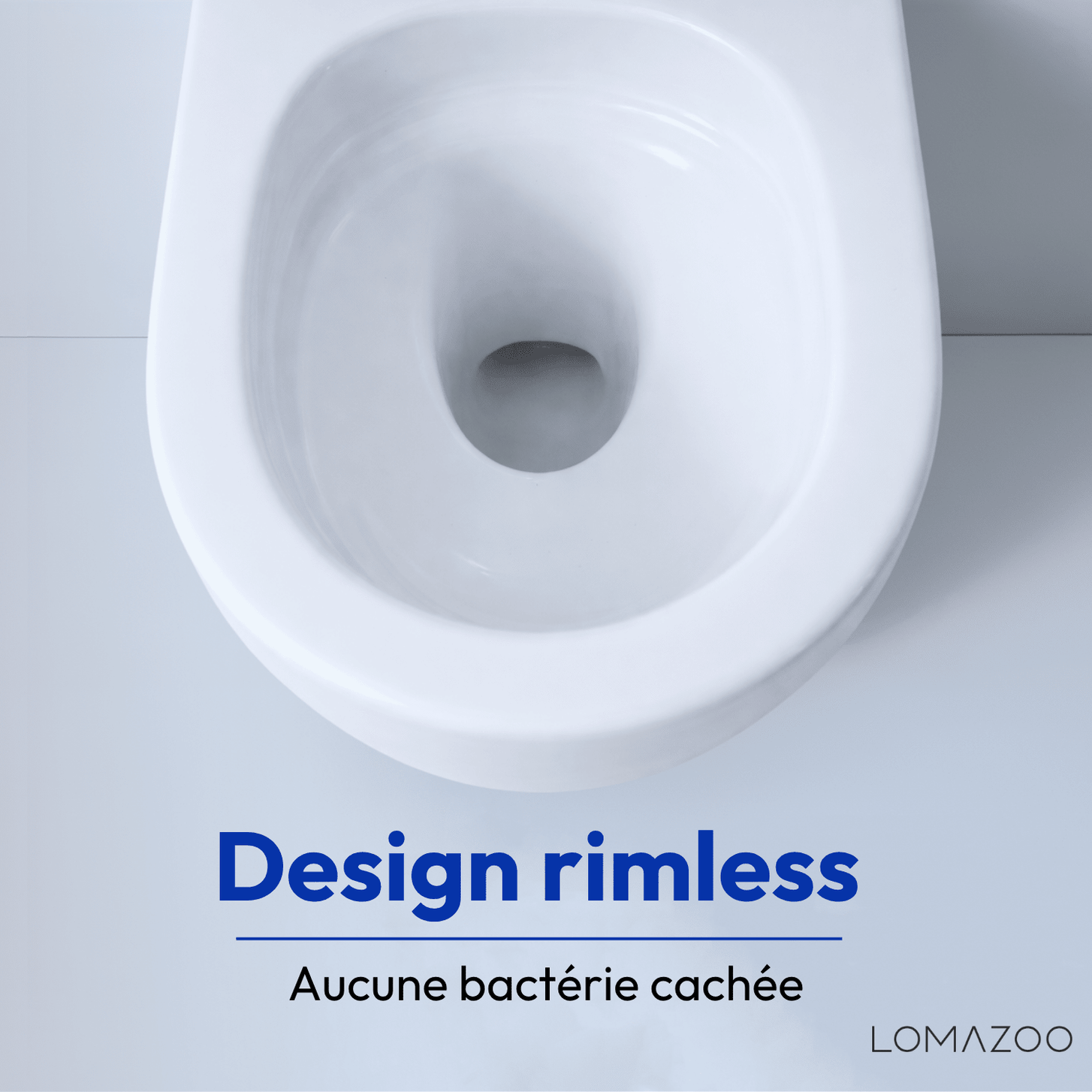 Hangtoilet met Inbouwreservoir - Rond Wit - Drukplaat Rond Zwart - Linea - lomazoo.com