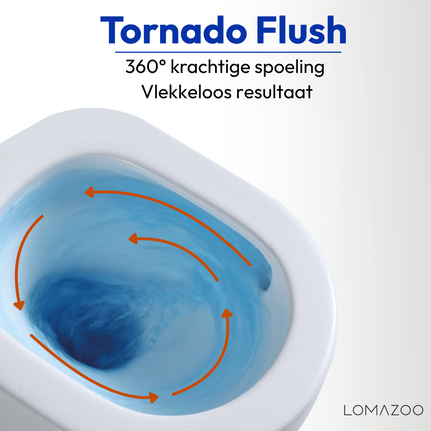Hangtoilet met Inbouwreservoir - Rond Wit - Drukplaat Vierkant Gunmetal - Linea - lomazoo.com