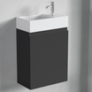MALIBU Mat Zwart - Wastafel Wit - lomazoo.com